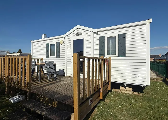 Le Clos Savoye Kamp alanı Biville-sur-Mer